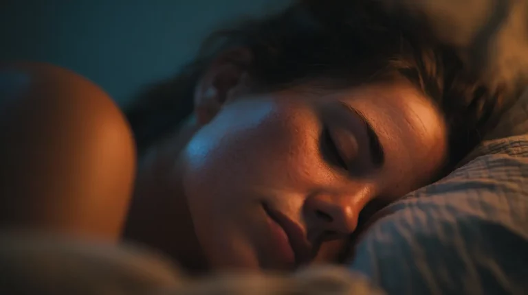 Femme dormant paisiblement grâce aux bienfaits du CBD
