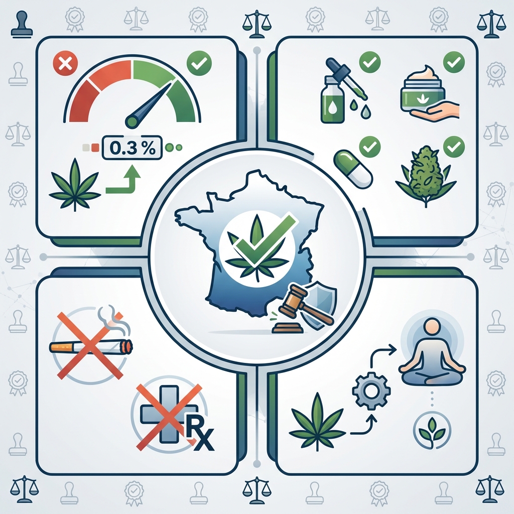 Infographie cbd légal france