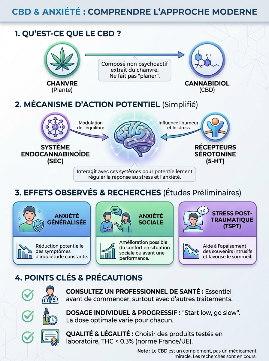 Infographie cbd anxiété