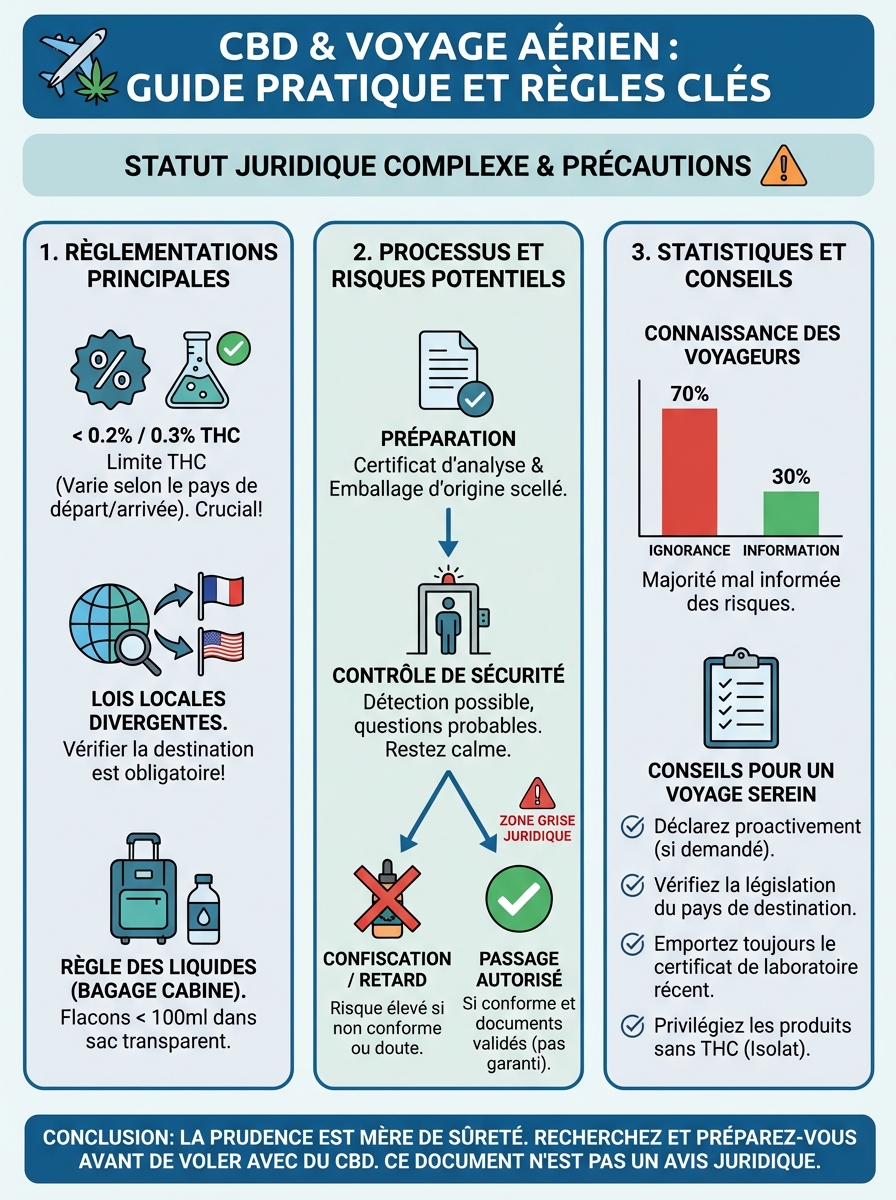Infographie cbd avion