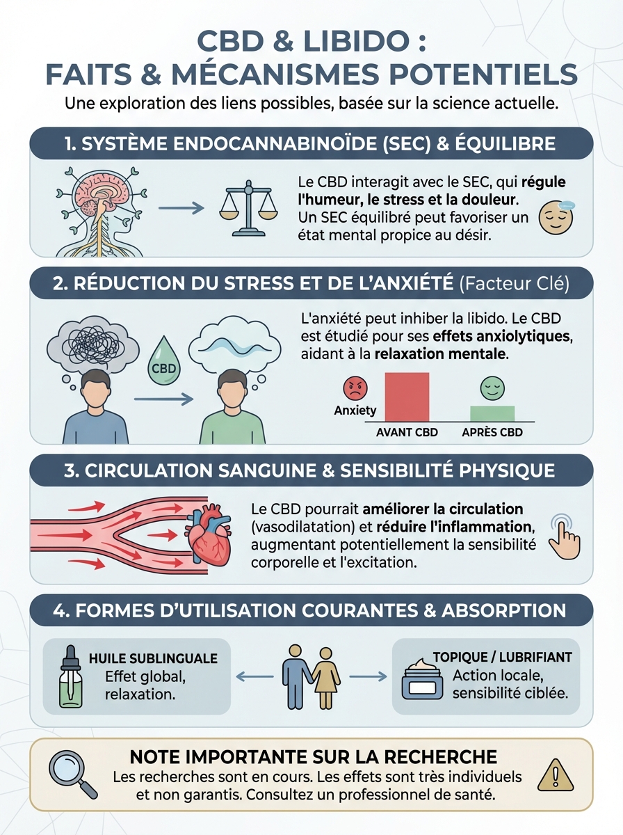 Infographie cbd libido