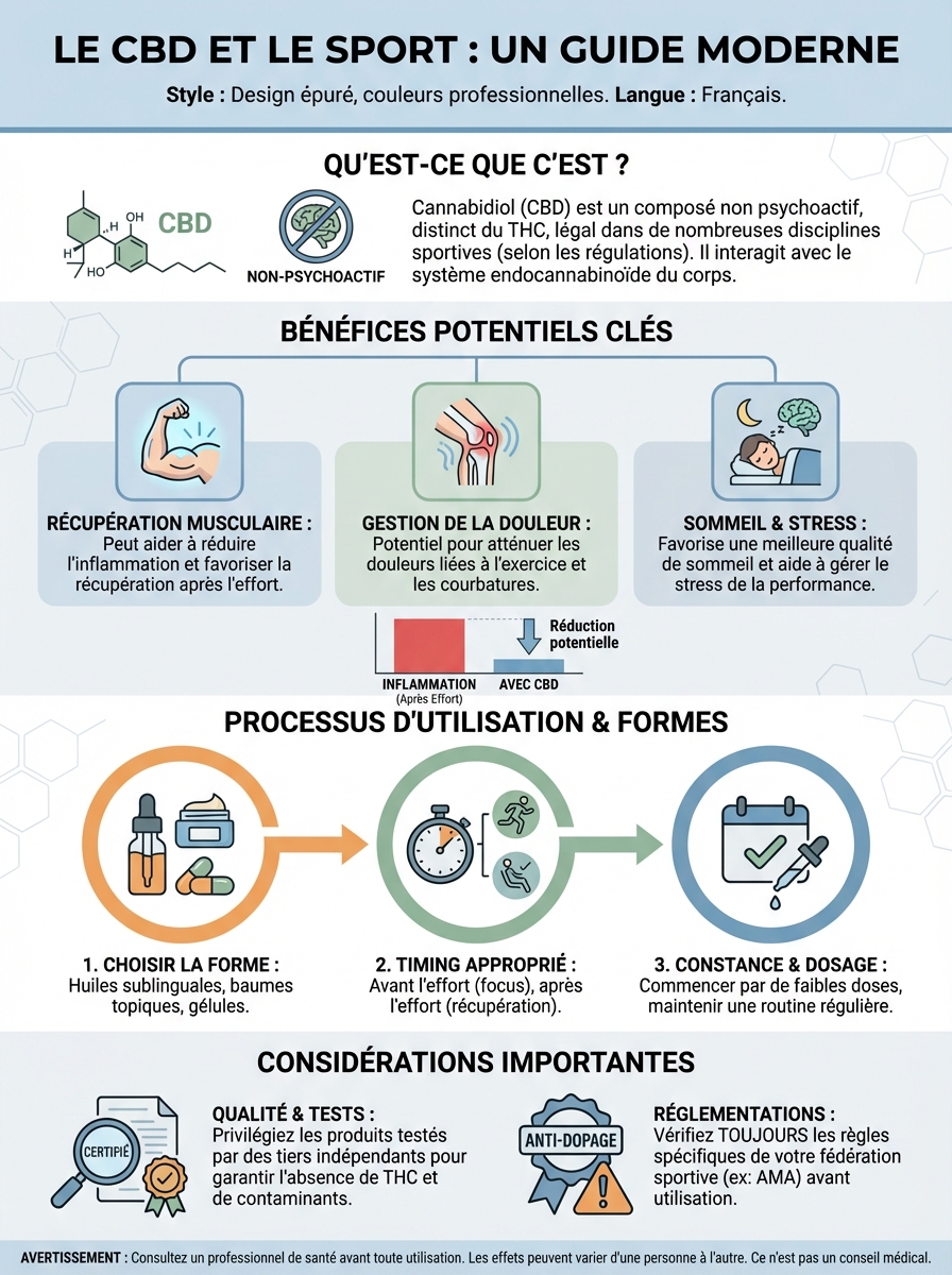 Infographie cbd sport