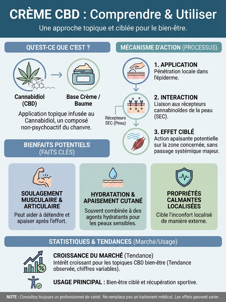 Infographie crème cbd