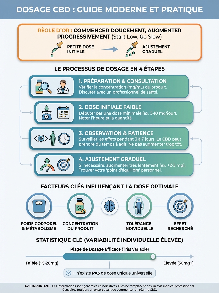 Infographie dosage cbd