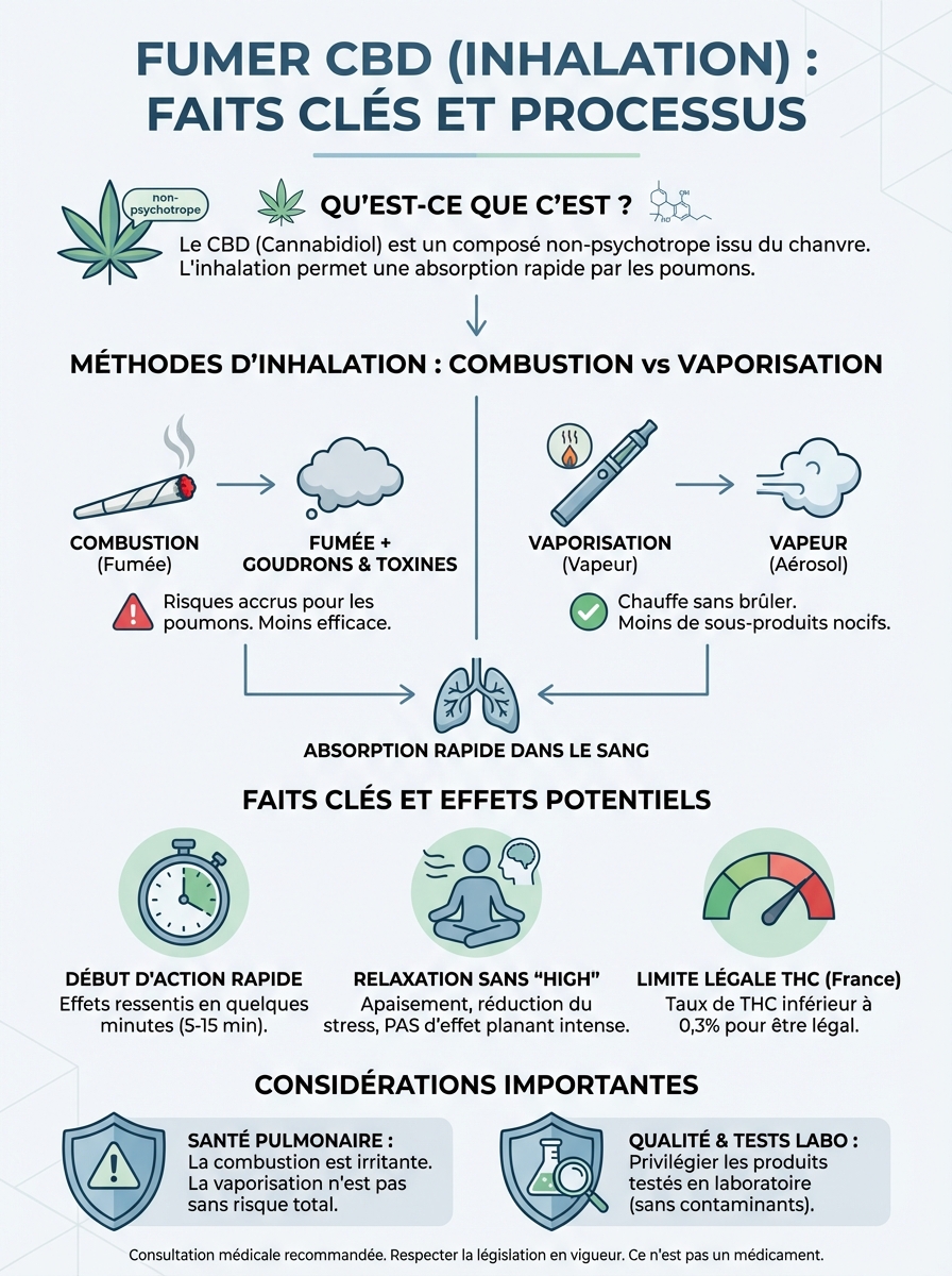 Infographie fumer cbd