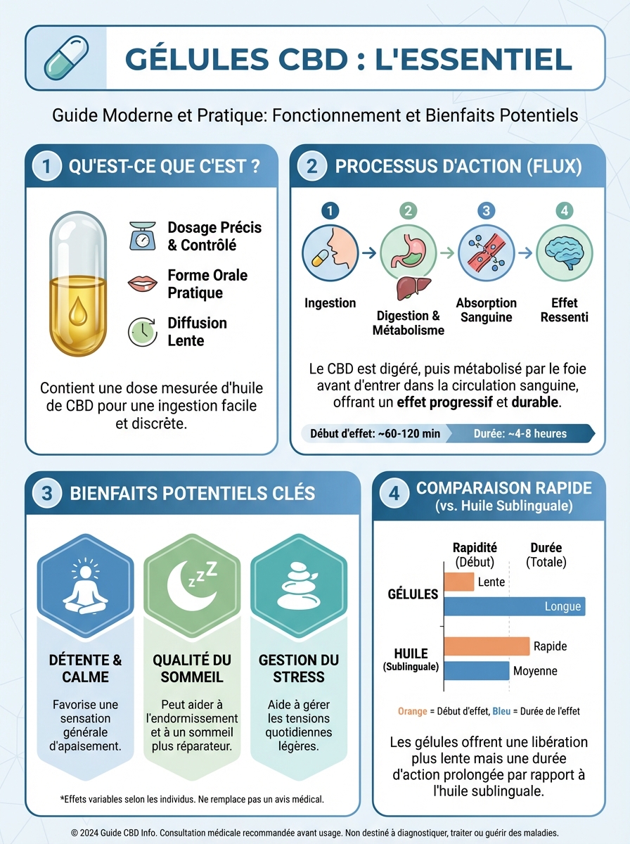 Infographie gélules cbd