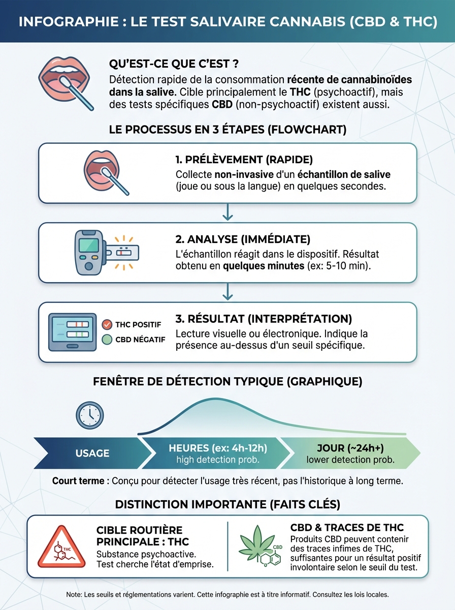 Infographie test salivaire cbd